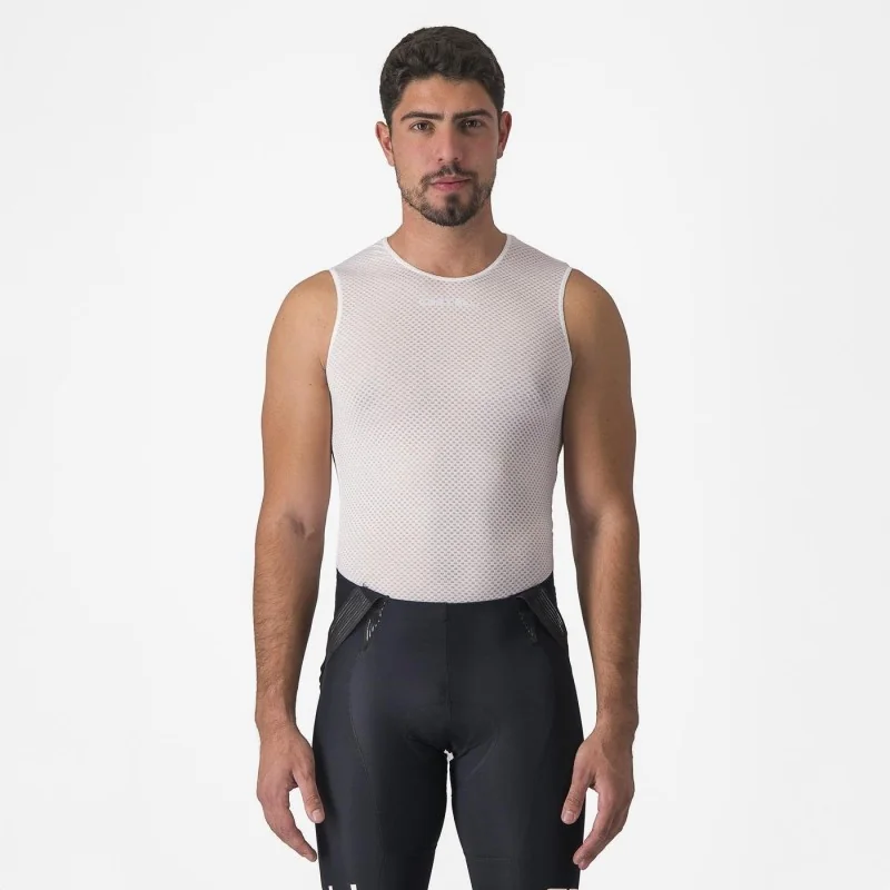 Achat Castelli maillot de corps Pro Mesh 2.0 sans manches blanc -Val de Loire Vélo Tours