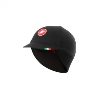 Achat Castelli casquette Difesa thermal noir et rouge -Val de Loire Vélo Tours