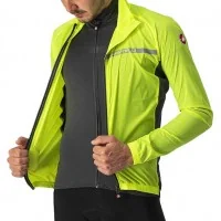 Achat Castelli Veste Squadra Stretch Jaune fluo -Val de Loire Vélo Tours