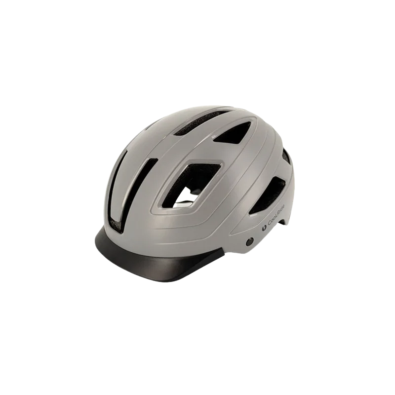 Achat CoolRide Casque adulte Urbain Gris avec led -Val de Loire Vélo Tours