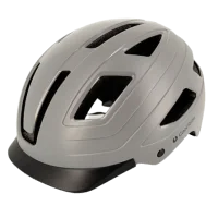 Achat CoolRide Casque adulte Urbain Gris avec led -Val de Loire Vélo Tours