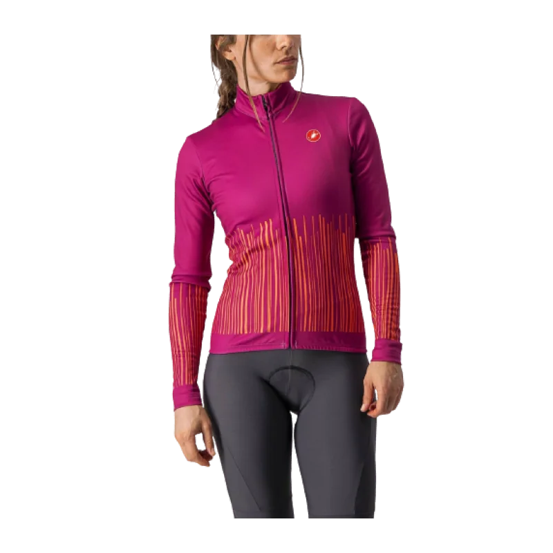 Achat Castelli Maillot ML Sorpresa Magenta/Orange -Val de Loire Vélo Tours