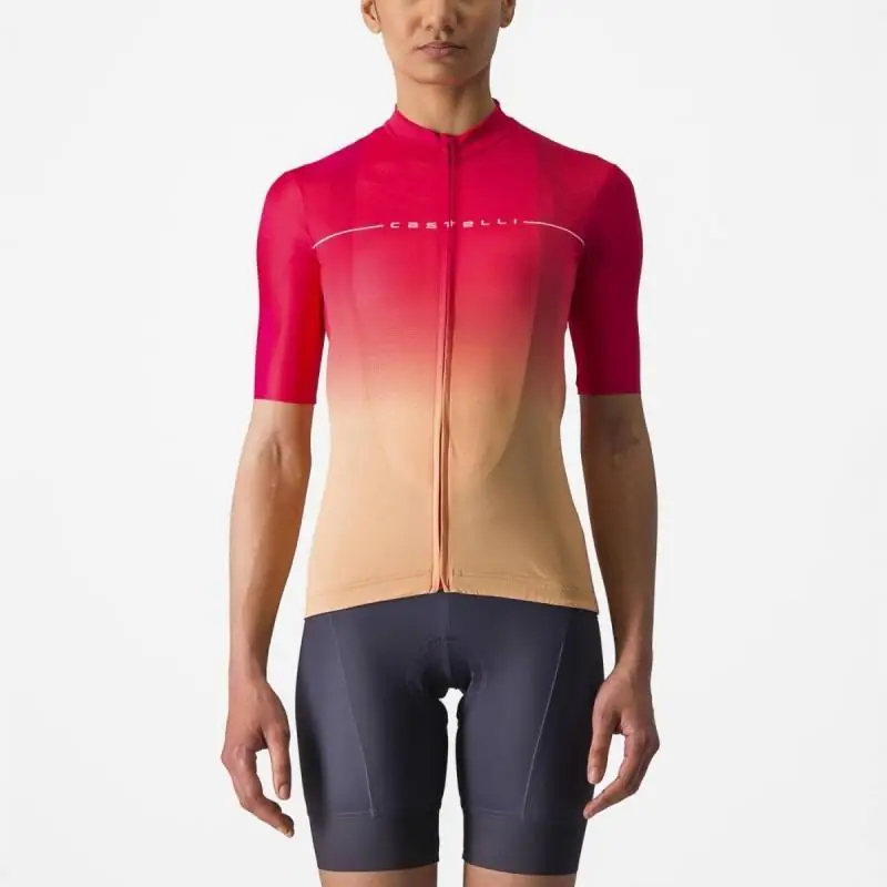 Achat Castelli Maillot Salita Orange/Rouge -Val de Loire Vélo Tours
